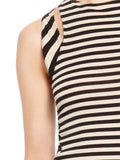 MIXED STRIPE SLEEVELESS DRESS